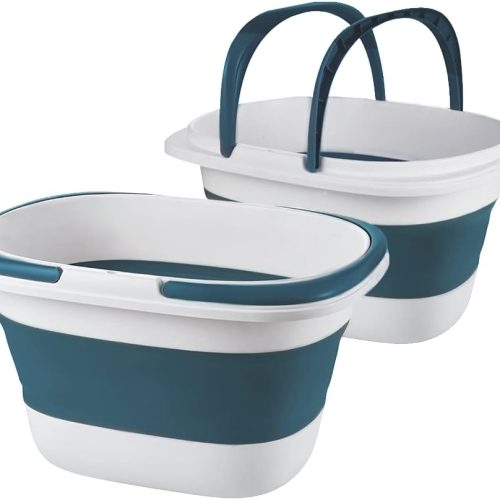 2-Pack Collapsible Mop Bucket 4.2 Gal (16L) with Handle